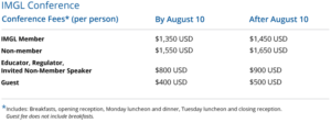 IMGL Copenhagen conference fees