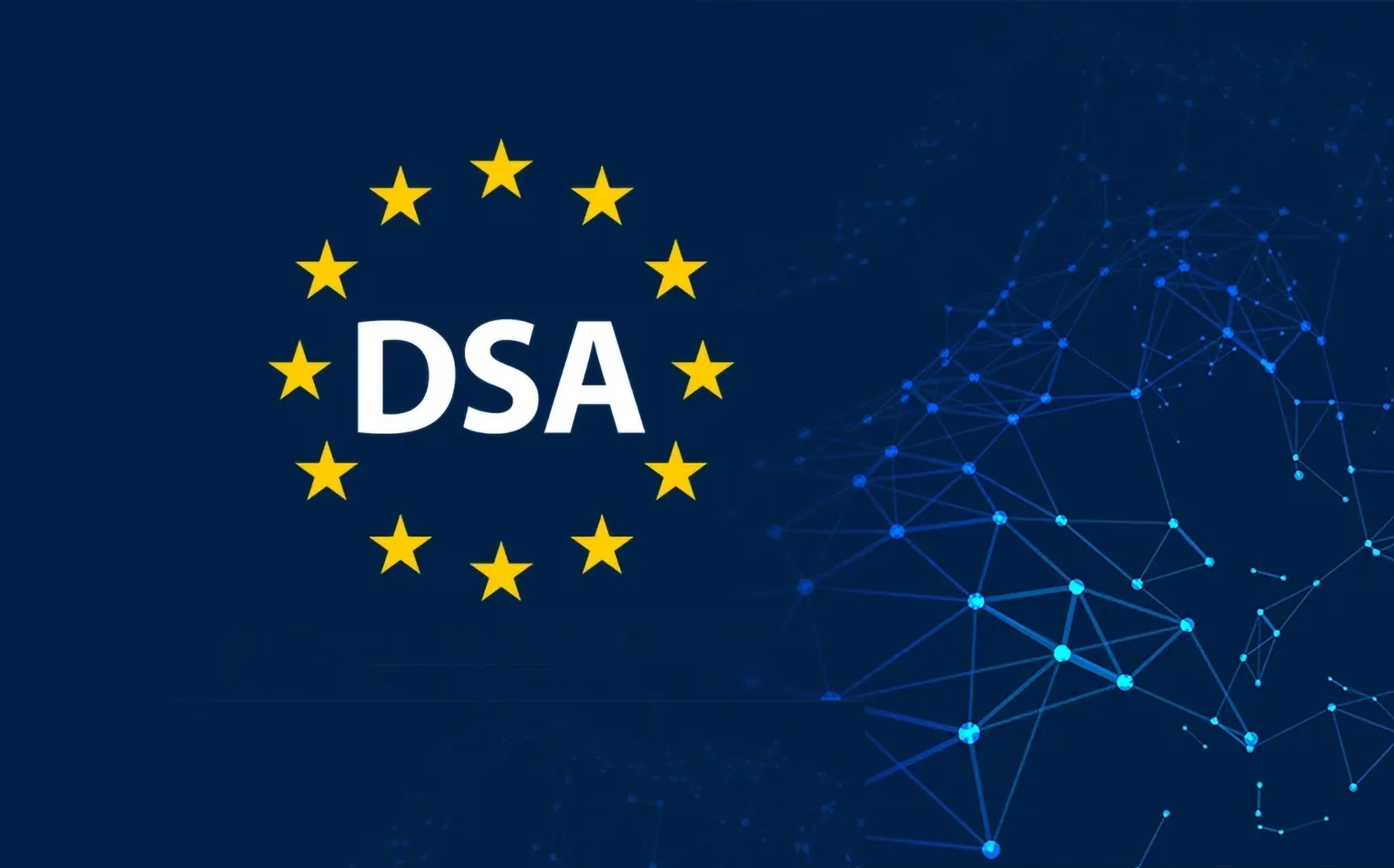 European stars against image of digital connections